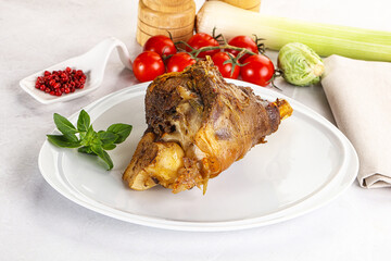 Baked Lamb shank with bone