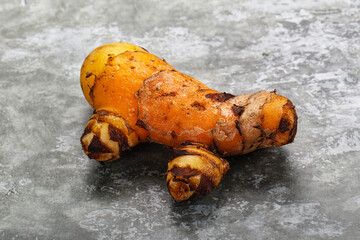 Fresh curcuma root for cooking
