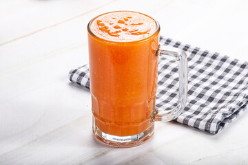 Fresh sweet vitamin detox papaya juice