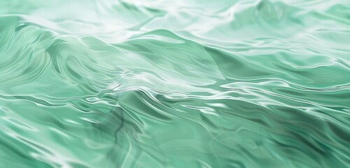 Obraz premium Serene Turquoise Water Waves Abstract Background