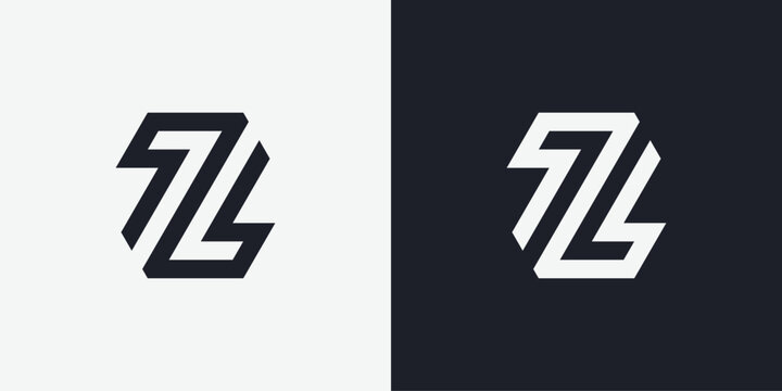 ZZ logo icon, ZT logo icon concept