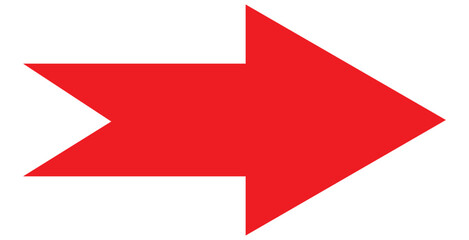Red large forward or left pointing solid long arrow icon sketched as vector symbol ,Long arrows icon set. Vector set of trendy long arrows left and right in flat style. Replaceable vector design