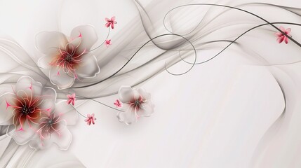 Simple and Beautiful Design on White Background - an enchanting and refined visual. The simple yet captivating design on a pure white backdrop creates a charming and elegant scene
