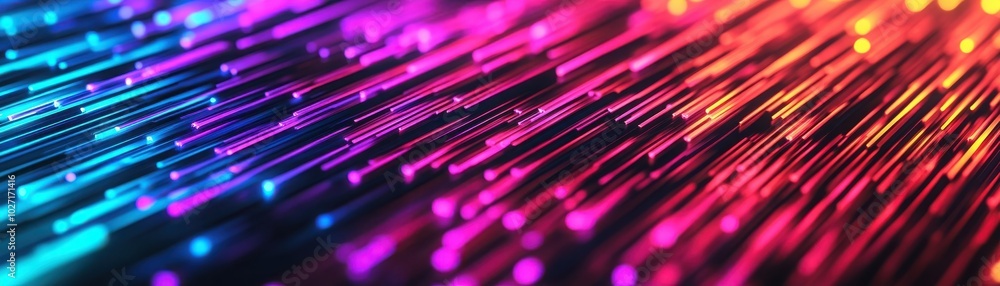 Poster vibrant abstract background featuring dynamic light patterns and colors, perfect for technology and 