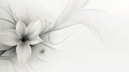 Simple and Beautiful Design on White Background - an enchanting and refined visual. The simple yet captivating design on a pure white backdrop creates a charming and elegant scene