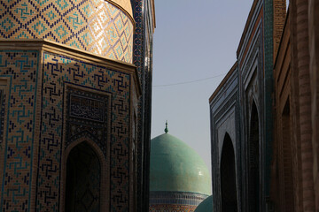 domes of shakhi zinda in samarkand