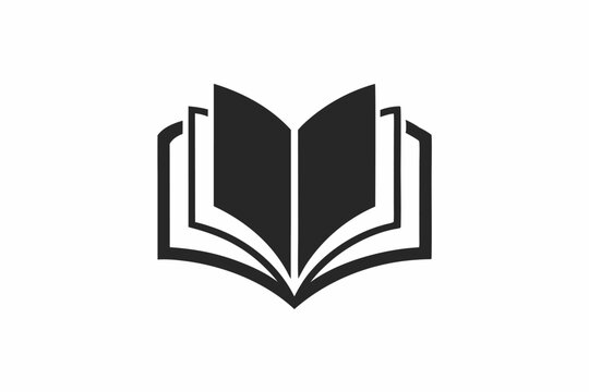 Abstract minimalist book icons collection for graphic design and branding