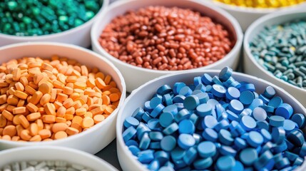 Fototapeta premium Vibrant Assortment of Pharmaceutical Pills
