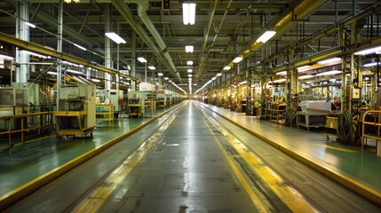 Fototapeta premium Modern Automated Manufacturing Facility