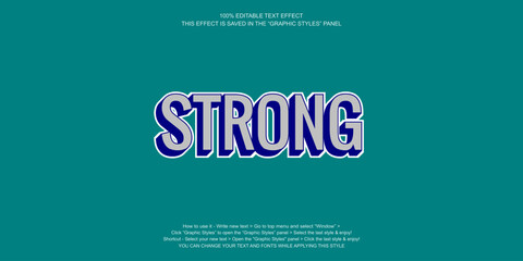 Editable 3D Text Effect Graphic Style