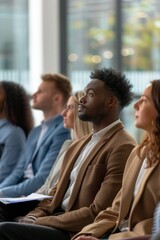 Obraz premium A Group of multiracial business people sitting