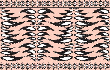 Ikat ethnic tribal ,handmade native pattern motif. Ethnic ikat abstract background art.Ikat geometric  ethnic oriental seamless pattern.Design for fabric pattern , textile ,printing and other project.