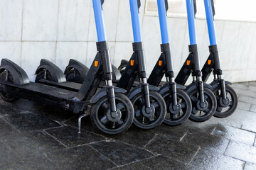 scooters in the street