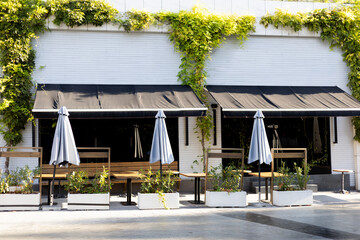 restaurant's summer terrace