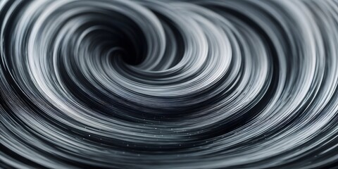 Obraz premium Swirling lines in a black and white abstract pattern create a vortex effect and dynamic motion