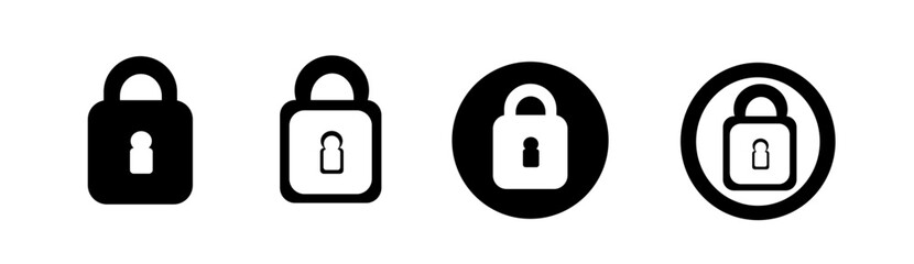 lock icon set