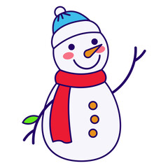 Snowman Clipart Simple