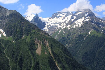 Naklejka premium landscape in the mountains