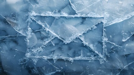 Frozen Email Icon Symbolizing Unlocked Communication