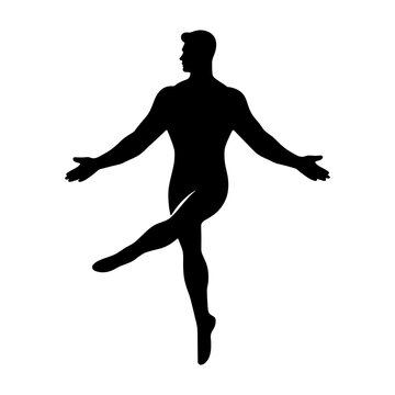 recommend clip art: 跳躍している男性のシルエットイラスト　透過背景の切り抜き