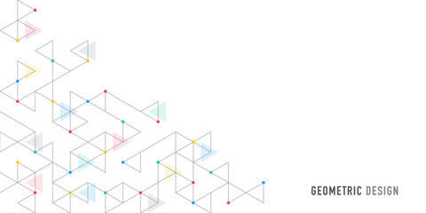 Abstract vector background with a geometric pattern of triangle shapes. Graphic design element 
