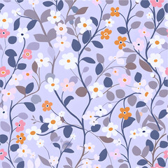 seamless floral pattern with flowers