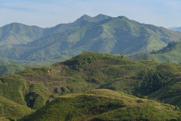 Noen Chang Suek view point Pilok, Kanchanaburi, Thailand.