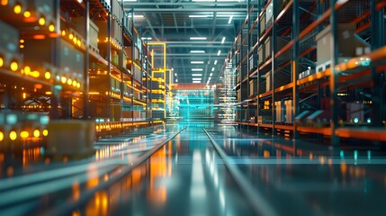 Digitized Warehouse Management Optimizing Logistics Through Virtual Mirroring