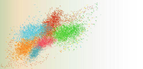 Colorful Abstract Paint Splatter