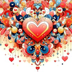heart with ornament