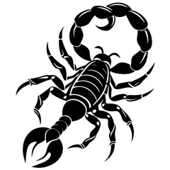 scorpion silhouette vector