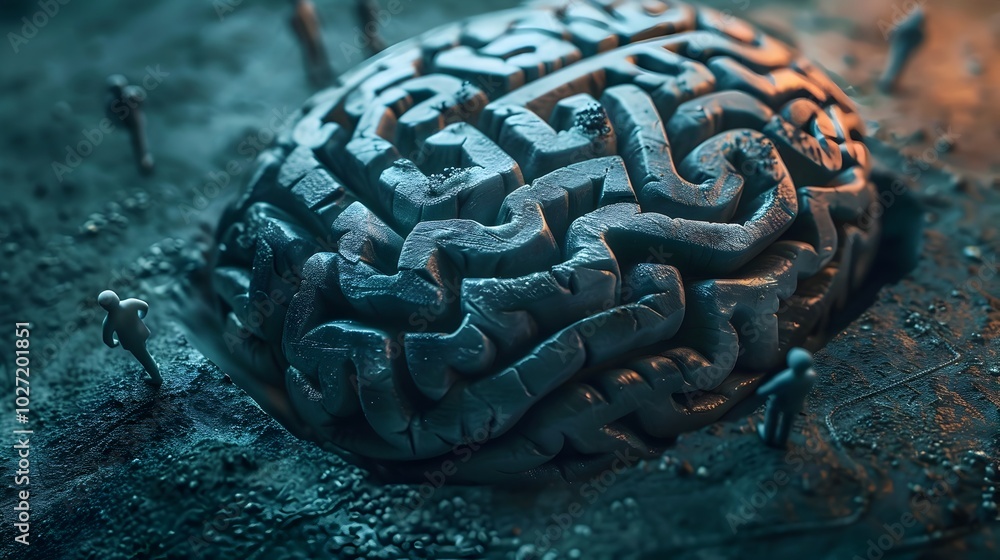 Poster navigating the intricate maze of the brain a conceptual representation