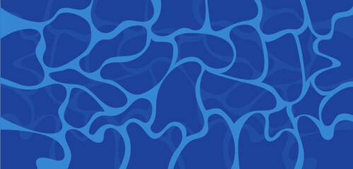 Organic Abstract Blue Pattern