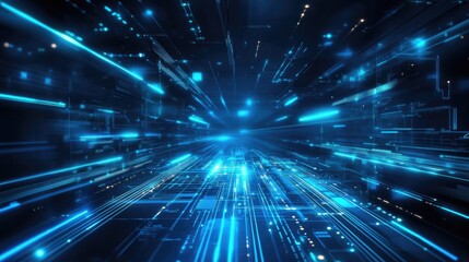 A futuristic background with digital lines and glowing blue elements, perfect for a tech-inspired look on computer or phone screens