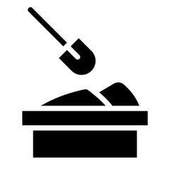Sandpit Vector Design Icon Style