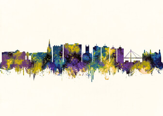 StokeTrent City Skyline Cityscape Skyscraper