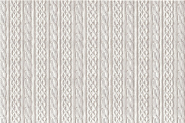 knitted grey ornament. Wallpaper design. Print format