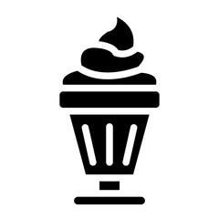 Ice Cream Sundae Vector Design Icon Style