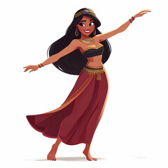 Egyptian Goddess Isis Cartoon