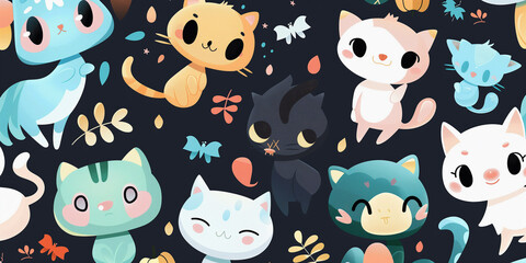 cute funny halloween cartoon background