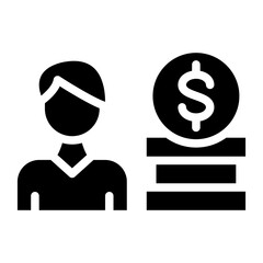 Financial Analyst Vector Design Icon Style