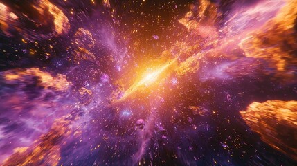 imagine human energy yellow dot is a galaxy. The purple streams represent dark matter. The image represents 0.000001% of the known universe.sci-fi