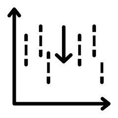 Gap Down Vector Design Icon Style