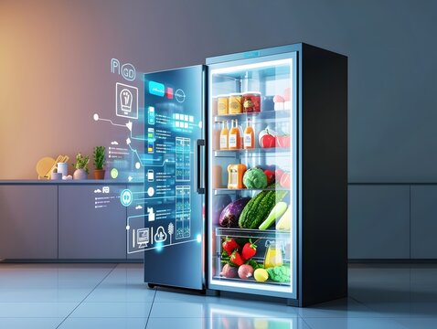 Smart Refrigerator Tracking Food Intake and Providing Nutritional Analysis with Personalized Healthy Recipe Suggestions