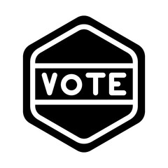 Voting Token Vector Design Icon Style