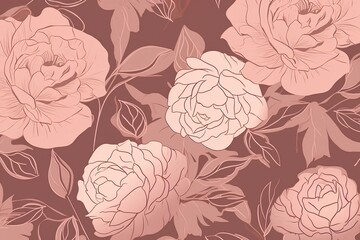 Obraz premium seamless pattern with roses