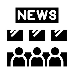 Newsroom Vector Design Icon Style