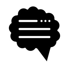 Chat Bubble Vector Design Icon Style