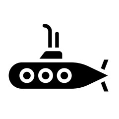 Submarine Vector Design Icon Style