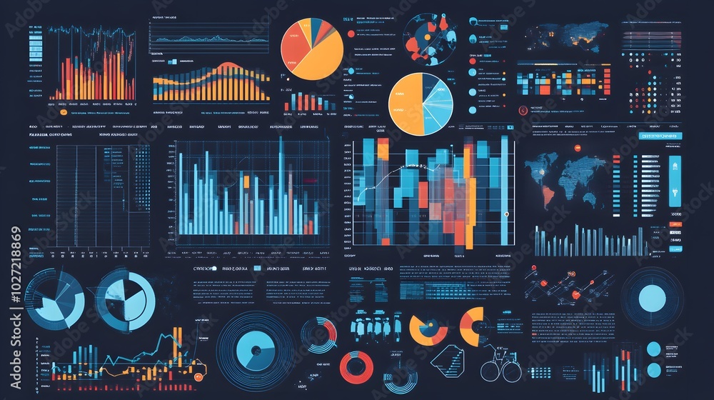 Poster data points visualization: an engaging visual representation of data points with creative use of ico